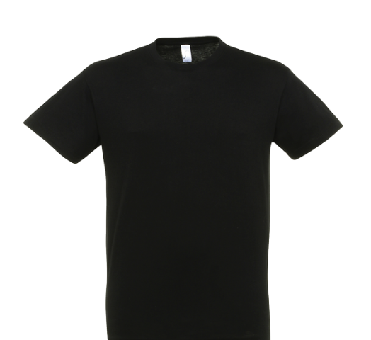 Tee-shirt mixte noir regent 